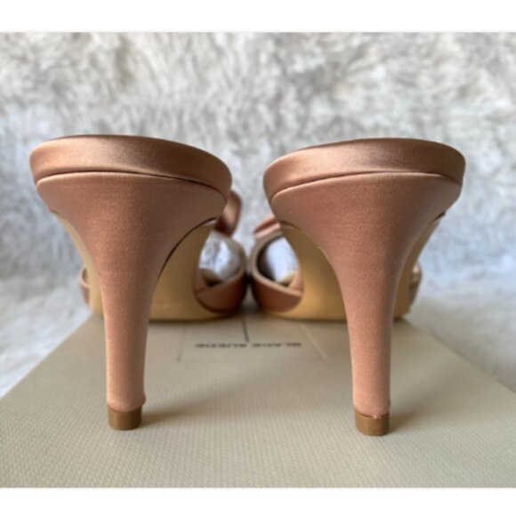 NIB BLACK SUEDE STUDIO Josey 65 Mule Sandals Color Old Rose Satin 6 MSRP $230 - Picture 13 of 16